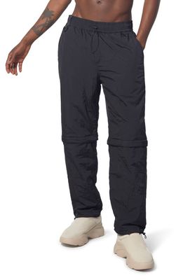 MAGNLENS Horizon Nylon Convertible Puffer Pants in Black