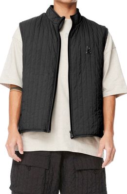 MAGNLENS Zonal Quilted Vest in Black
