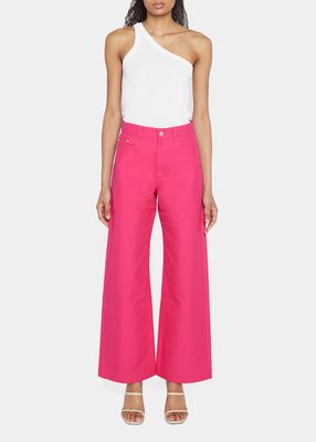 Magnolia High Rise Cropped Wide Jeans