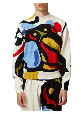 Magpie & Baby Intarsia Sweater