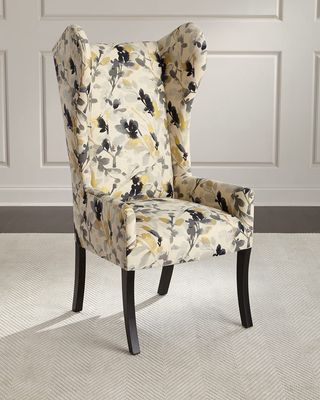 Maha Sapphire Wingback Chair