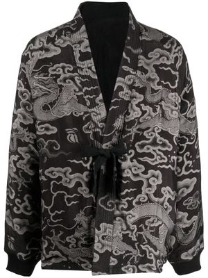 Maharishi 30th Anniversary reversible kimono - Black
