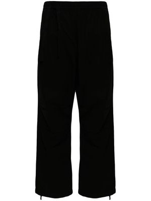Maharishi Asym Loose straight trousers - Black