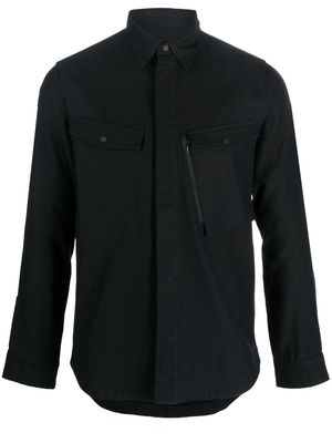 Maharishi band-collar shirt - Black