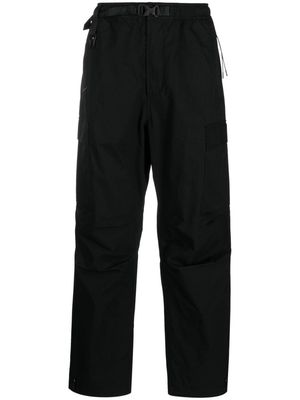 Maharishi belted-waist cargo track pants - Black