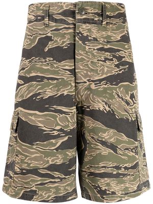 Maharishi camouflage-print cargo shorts - Green