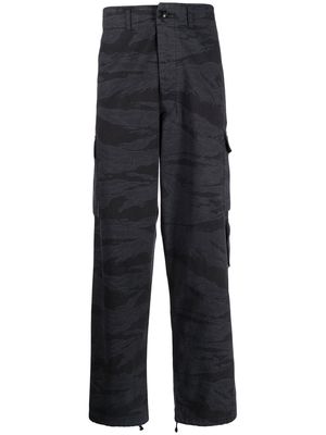 Maharishi camouflage-print cargo trousers - Black