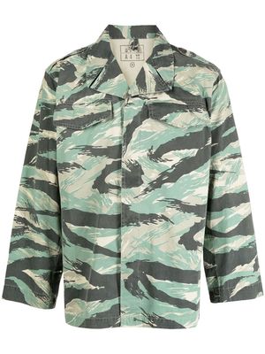 Maharishi camouflage-print long-sleeve shirt - Green
