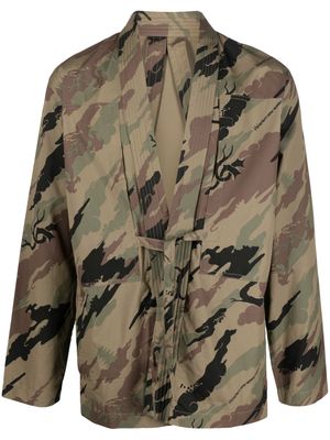 Maharishi camouflage-print organic-cotton jacket - Neutrals