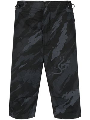 Maharishi camouflage-print shorts - Black