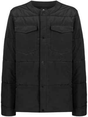 Maharishi collarless padded jacket - Black