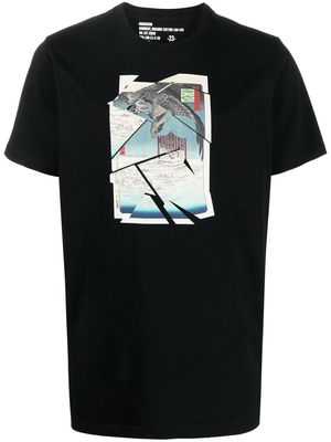Maharishi Cubist Eagle organic cotton T-shirt - Black