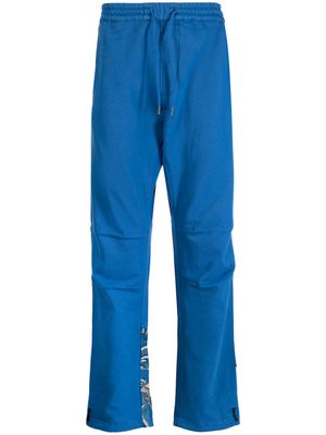 Maharishi dragon-print cotton trousers - Blue
