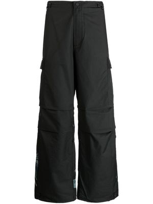 Maharishi dragon-print drawstring trousers - Black