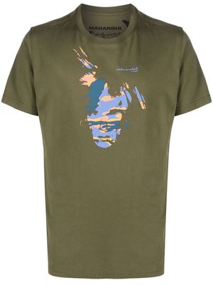 Maharishi graphic-print cotton T-shirt - Green