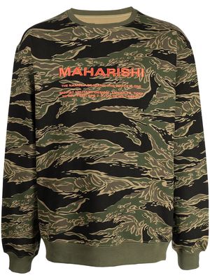 Maharishi graphic-print sweatshirt - Green