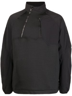 Maharishi lightweight half zip jacket - Black