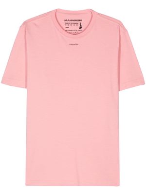 Maharishi logo-print cotton T-shirt - Pink