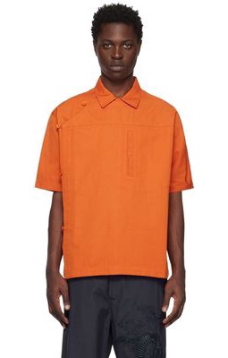 Maharishi Orange Asym Monk Shirt