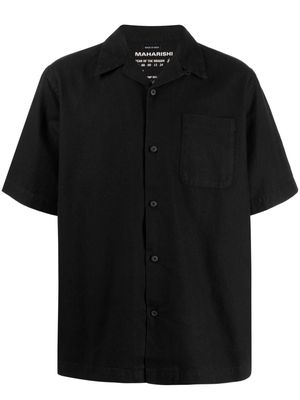 Maharishi short-sleeve chest-pocket shirt - Black