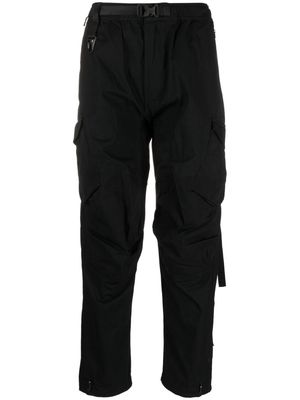 Maharishi straight-leg cotton blend trousers - Black