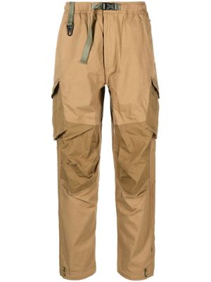 Maharishi straight-leg cotton blend trousers - Brown