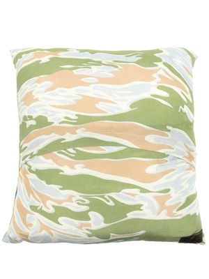 Maharishi tiger-print cushion - Green