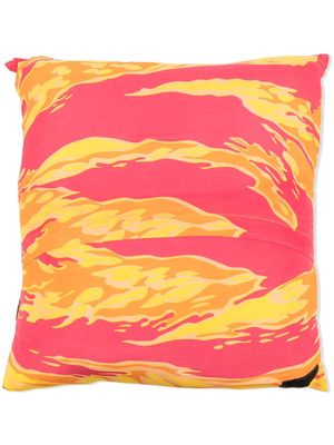 Maharishi tiger-print cushion - Pink