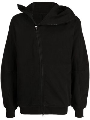 Maharishi zip-up organic cotton hoodie - Black