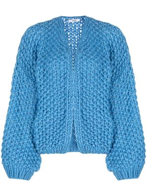 Maiami Big Bomber tricot-knit cardigan - Blue
