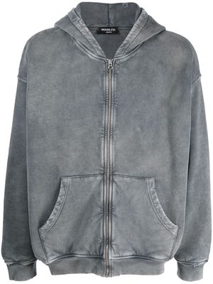 Mainless distressed hooded jacket - Grey