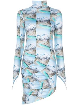 Maisie Wilen alpine-print bodycon dress - Multicolour