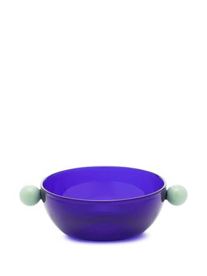 Maison Balzac DotDot glass bowl - Blue