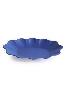 MAISON BALZAC Scallop Platter in Electric Blue