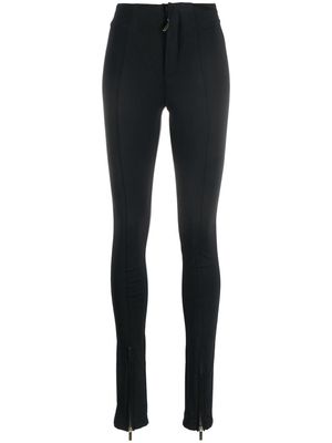 Maison Close 003 - Stretch pants with zip - Black