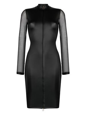 Maison Close Chambre Noire long-sleeved dress - Black