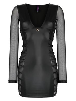 Maison Close Chambre Noire Private fitted dress - Black