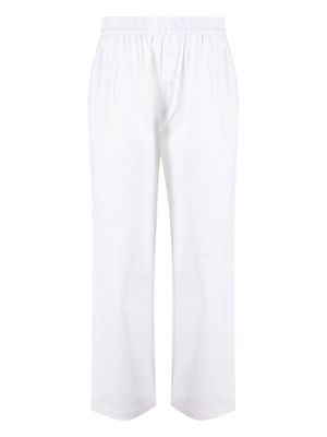 Maison Essentiele Boyfriend straight-leg pajama trousers - White