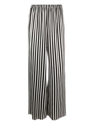 Maison Essentiele striped silk pajama bottoms - White