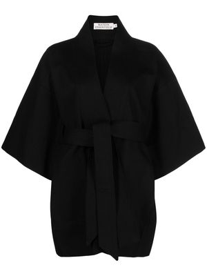Maison Essentiele wide-sleeve belted jacket - Black