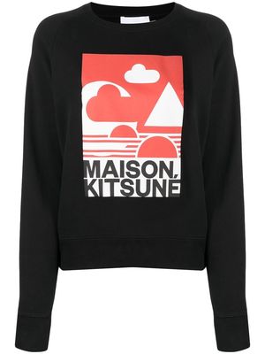 Maison Kitsuné Anthony Burrill Red Edition sweatshirt - Black