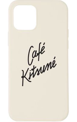 Maison Kitsuné Beige 'Café Kitsuné iPhone 12 & 12 Pro Case