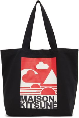 Maison Kitsuné Black Anthony Burrill Edition Tote