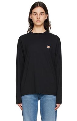 Maison Kitsuné Black Fox Head Long Sleeve T-Shirt