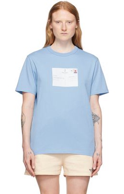 Maison Kitsuné Blue Cotton T-Shirt
