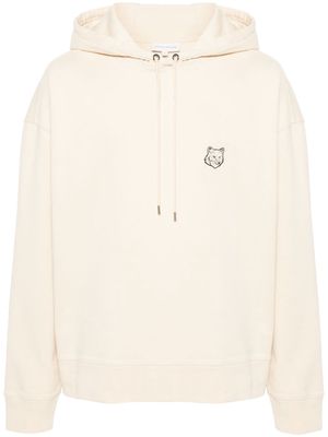 Maison Kitsuné Bold Fox Head cotton hoodie - Neutrals