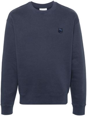 Maison Kitsuné Bold Fox Head cotton sweatshirt - Blue