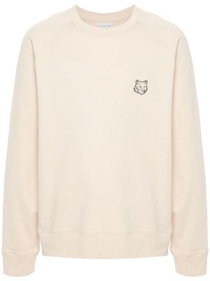Maison Kitsuné Bold Fox Head cotton sweatshirt - Neutrals