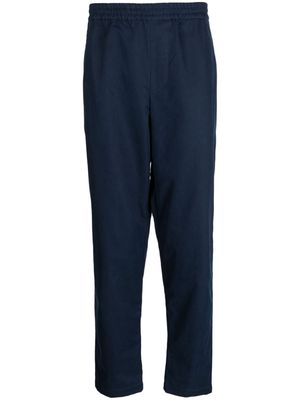 Maison Kitsuné Bold Fox-patch cotton trousers - Blue