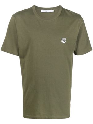 Maison Kitsuné chest logo-patch detail T-shirt - Green